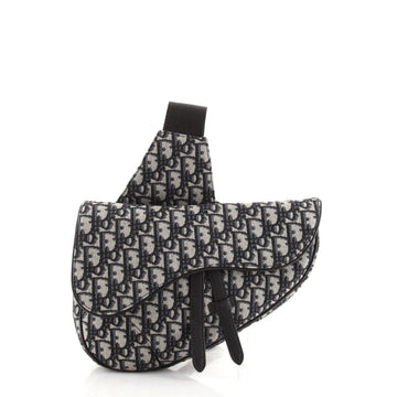 Christian Dior Saddle Crossbody Bag Oblique Canvas