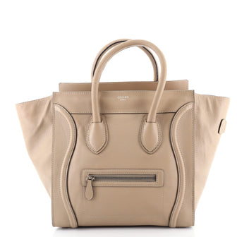 Celine Luggage Bag Grainy Leather Mini