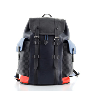 Louis Vuitton Christopher Backpack Epi Leather with Damier Graphite PM