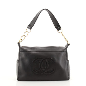 Chanel Vintage Timeless CC Shoulder Bag Grained Calfskin Small