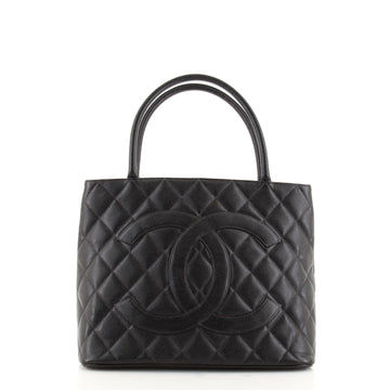 Chanel Medallion Tote Quilted Caviar