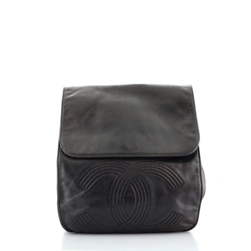 Chanel Vintage CC Flap Backpack Leather Medium