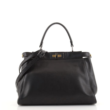 Fendi Peekaboo Bag Leather with Calf Hair Interior Regular