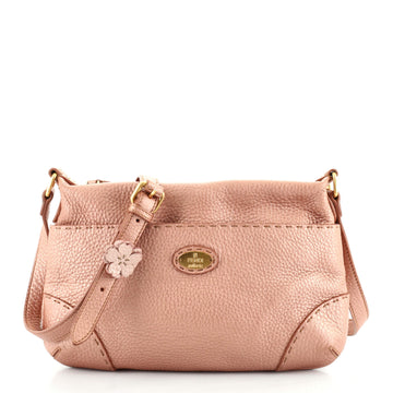 Fendi Selleria Front Pocket Crossbody Bag Leather Medium
