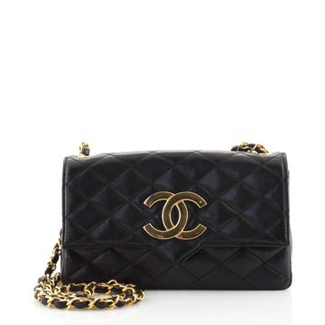 Chanel Vintage Envelope CC Flap Bag Quilted Lambskin Medium