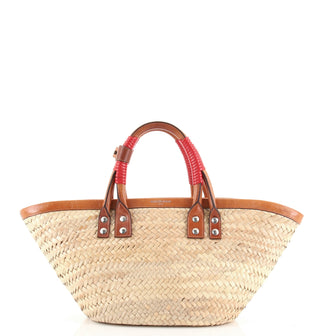 Balenciaga Bistrot Panier Bag Straw Small