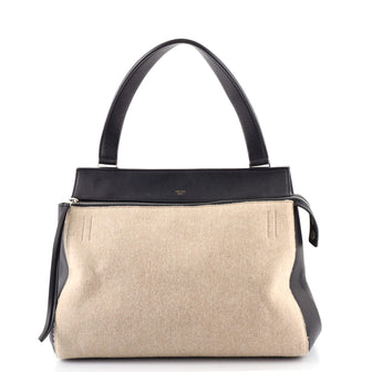 Celine Edge Bag Wool and Leather Medium