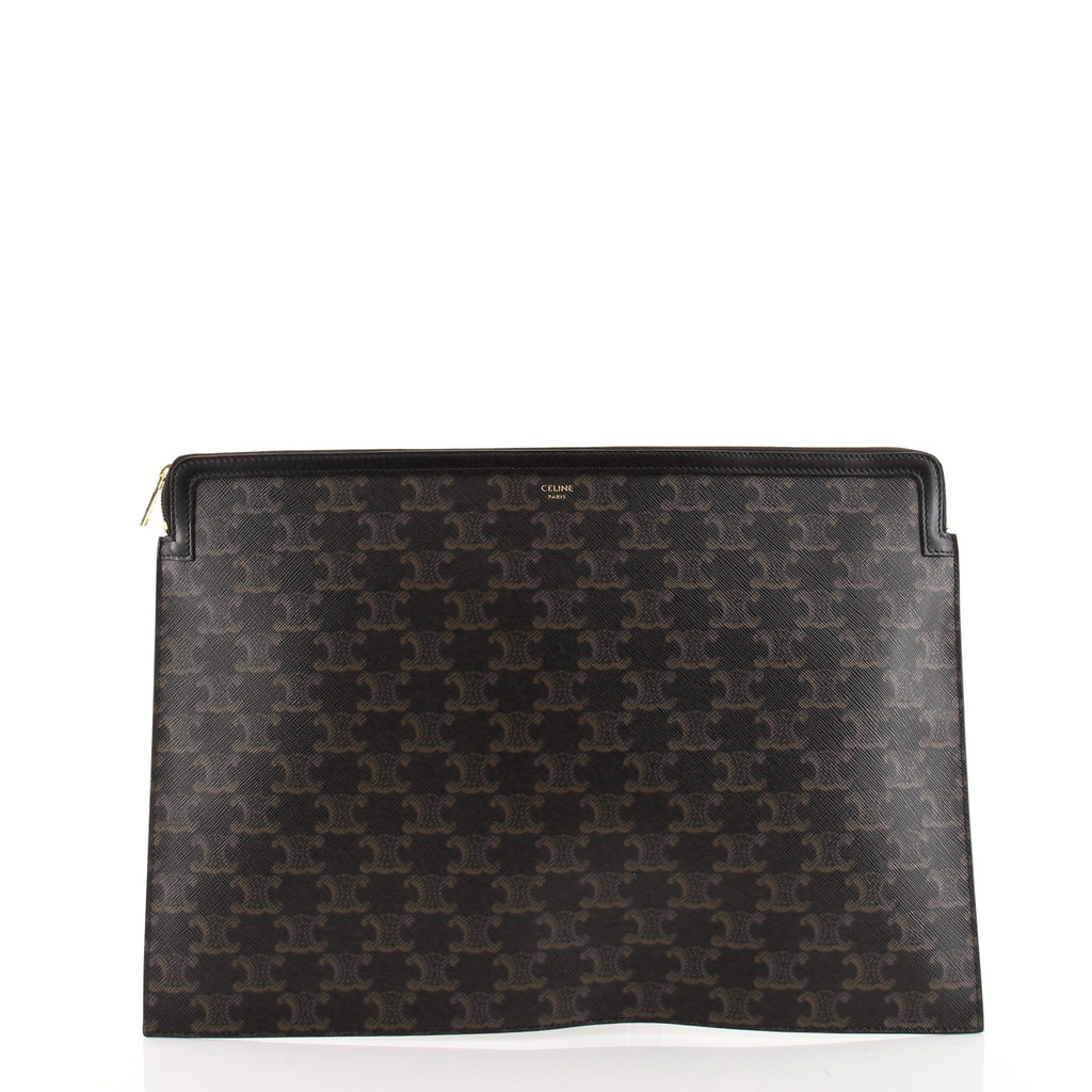 Celine Document Holder Triomphe Coated Canvas 88056