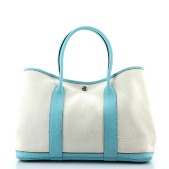 Hermes Garden Party Tote Toile and Leather 36