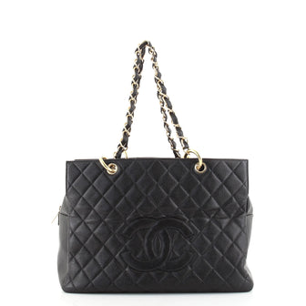 Chanel Grand Timeless Shopping Tote Quilted Caviar