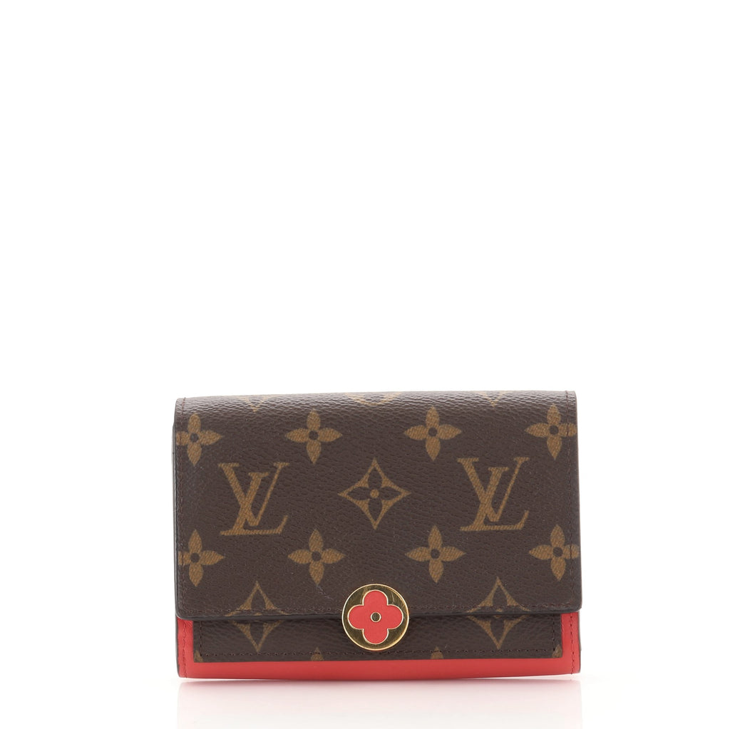 Louis Vuitton Flore Compact Wallet Monogram Canvas Brown 88056251