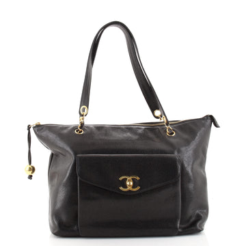 Chanel Vintage Front Pocket Tote Caviar Medium