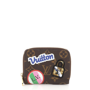 Louis Vuitton Zippy Coin Purse Limited Edition Patches Monogram Canvas