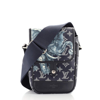 Louis Vuitton Messenger Bag Limited Edition Chapman Savane Monogram Canvas  BB Blue 9933567