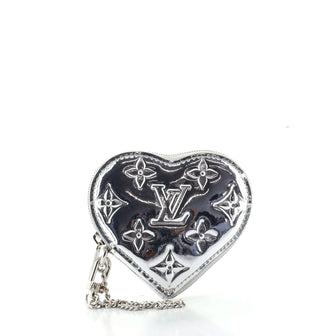 Louis Vuitton Heart Coin Purse Monogram Miroir PVC