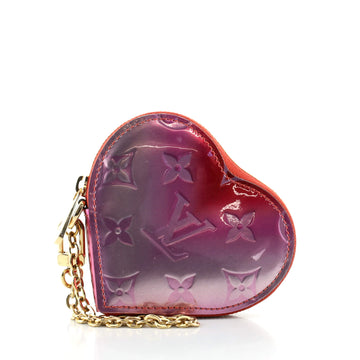 Louis Vuitton Heart Coin Purse Monogram Miroir PVC