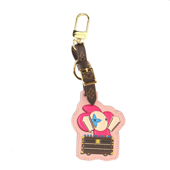 Louis Vuitton Vivienne Funfair Tag Bag Charm and Key Holder Monogram Canvas and Embossed Leather