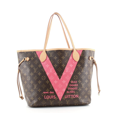 Louis Vuitton Neverfull NM Tote Limited Edition Cities V Monogram Canvas MM