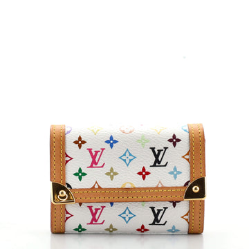 Louis Vuitton Porte-Monnaie Plat Coin Purse Monogram Multicolor