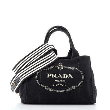Prada Canapa Convertible Tote Canvas Mini