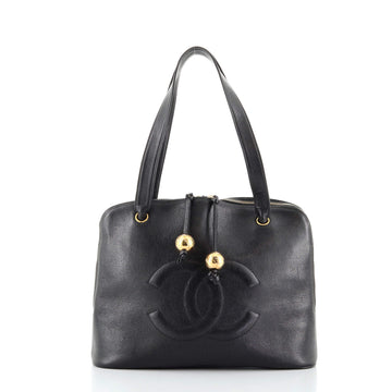 Chanel Vintage CC Dome Bag Caviar Large