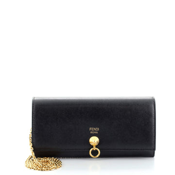 Fendi By The Way Continental Wallet on Chain Leather