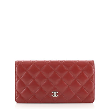Chanel L-Yen Wallet Quilted Lambskin Long