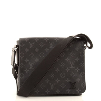Louis Vuitton District Messenger Bag Monogram Eclipse Canvas PM