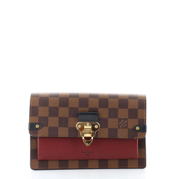 Louis Vuitton Vavin Chain Wallet NM Damier with Leather