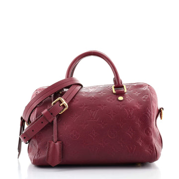 Louis Vuitton Speedy Bandouliere Bag Monogram Empreinte Leather 25