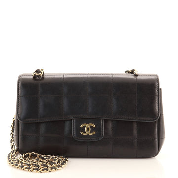Chanel Chocolate Bar Flap Bag Quilted Lambskin Mini