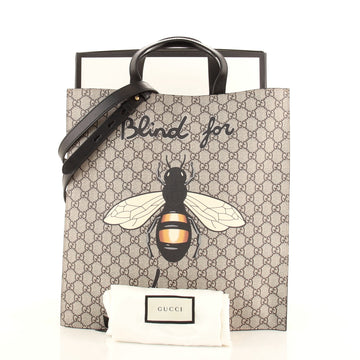 Gucci Convertible Soft Open Tote Printed GG Coated Canvas Tall