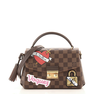 Louis Vuitton Croisette Handbag Limited Edition Patches Damier