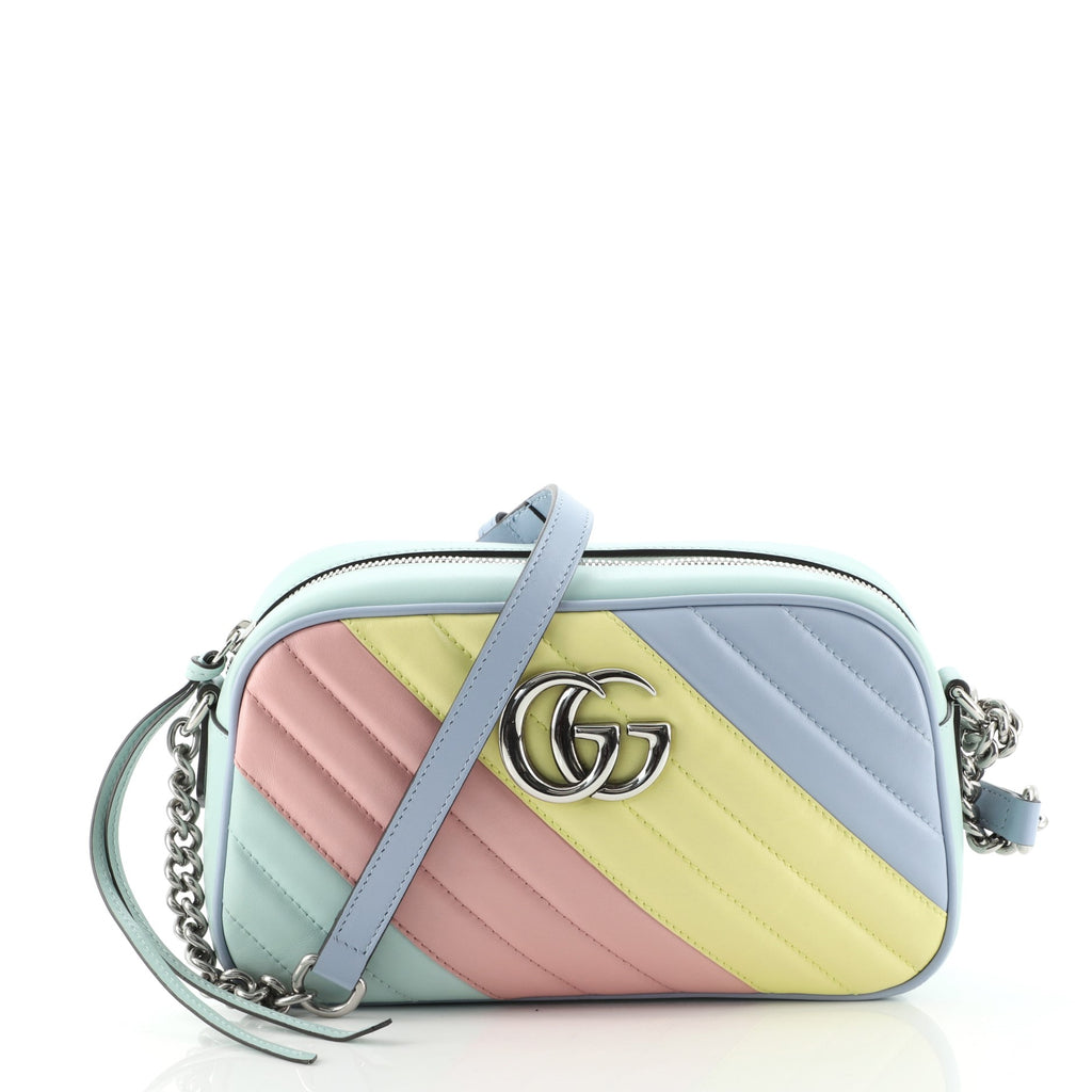 Gucci GG Marmont Shoulder Bag Diagonal Quilted Leather Small