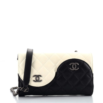 Chanel Yin Yang Double CC Flap Bag Quilted Lambskin Small