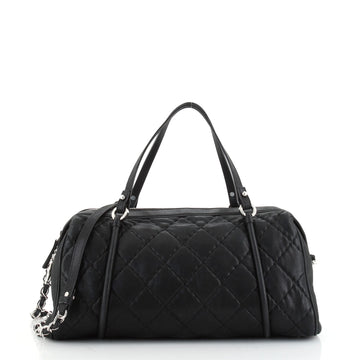 Chanel Relax CC Bowling Bag Quilted Iridescent Calfskin Large