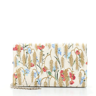 Christian Dior Lady Dior Wallet on Chain Pouch Printed Leather