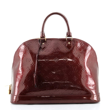 Louis Vuitton Alma Handbag Monogram Vernis GM