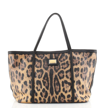 Dolce & Gabbana Miss Escape Open Tote Printed Coated Canvas Medium