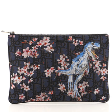 Christian Dior Sorayama Pouch Printed Oblique Nylon