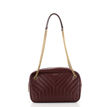 Saint Laurent Joan Camera Bag Matelasse Chevron Leather Medium
