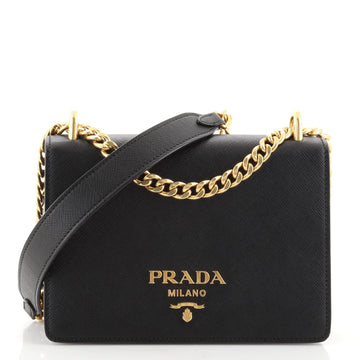 Prada Chain Flap Bag Saffiano Leather Small