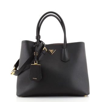 Prada Cuir Double Tote Saffiano Leather Large