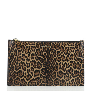 Saint Laurent Zip Pouch Printed Leather Small