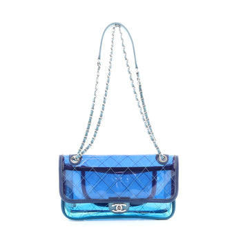 Chanel Coco Splash Flap Bag Quilted PVC With Lambskin Medium