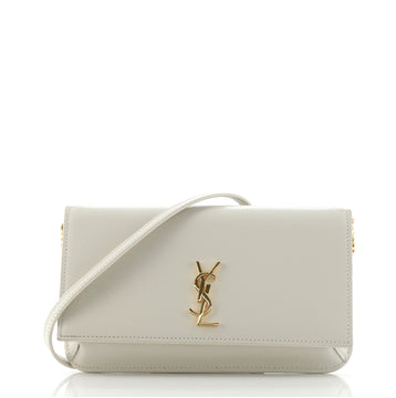 Saint Laurent Classic Monogram Phone Holder Shoulder Bag Leather