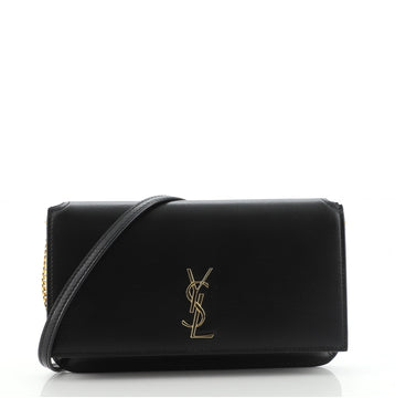 Saint Laurent Classic Monogram Phone Holder Shoulder Bag Leather