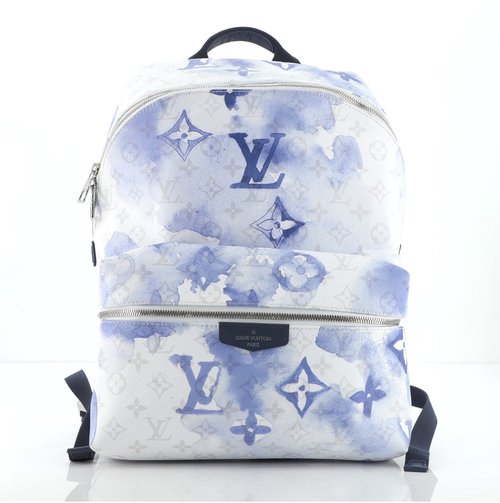 LOUIS VUITTON Monogram Watercolor Discovery Backpack Blue 1133470