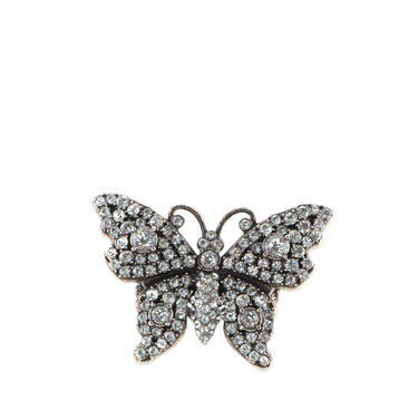 Gucci Butterfly Ring Crystal and Metal
