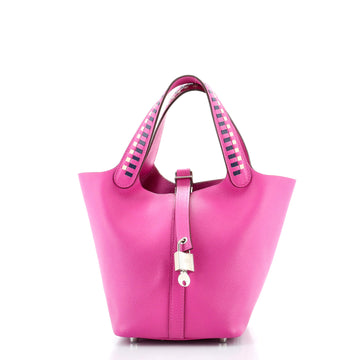 Hermes Picotin Lock Bag Tressage Epsom PM